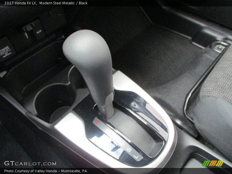 Modern Steel Metallic / Black 2017 Honda Fit LX