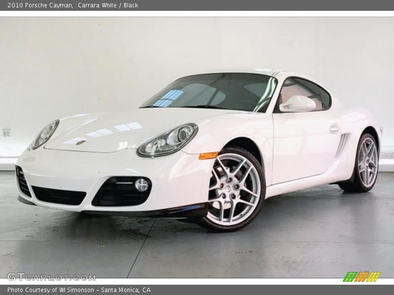 Carrara White / Black 2010 Porsche Cayman