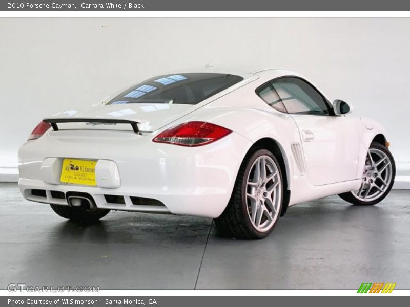 Carrara White / Black 2010 Porsche Cayman