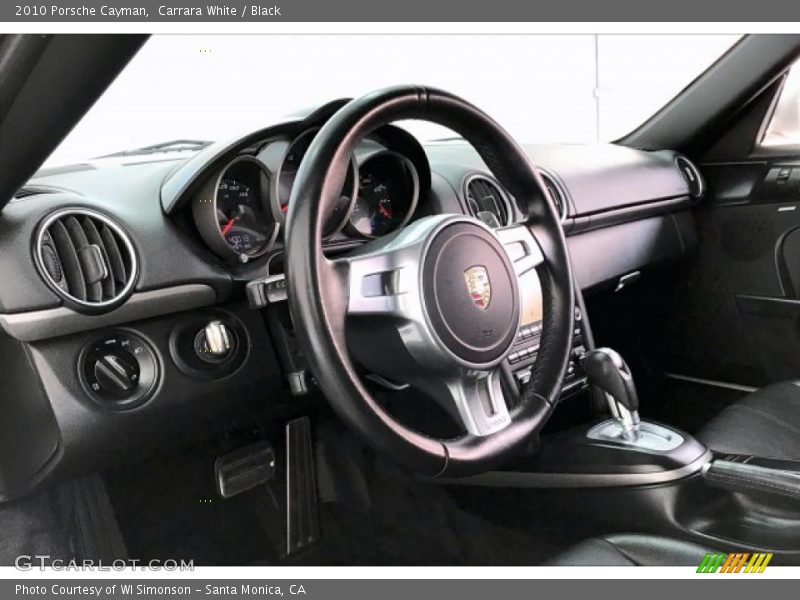 Carrara White / Black 2010 Porsche Cayman