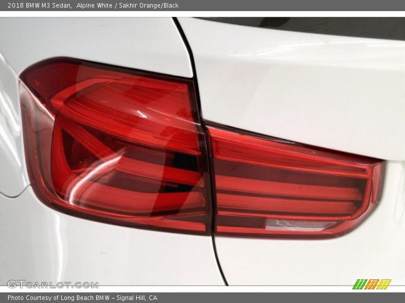 Alpine White / Sakhir Orange/Black 2018 BMW M3 Sedan