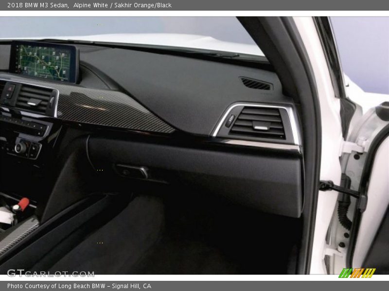 Alpine White / Sakhir Orange/Black 2018 BMW M3 Sedan
