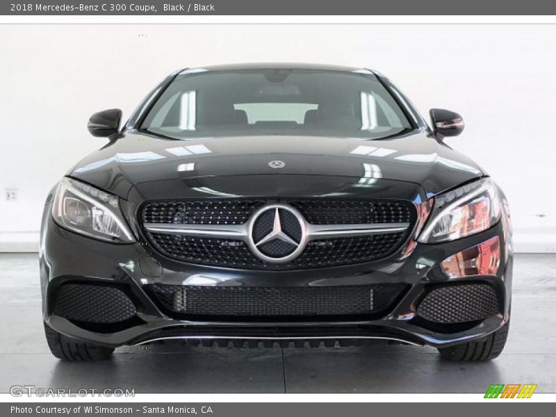 Black / Black 2018 Mercedes-Benz C 300 Coupe