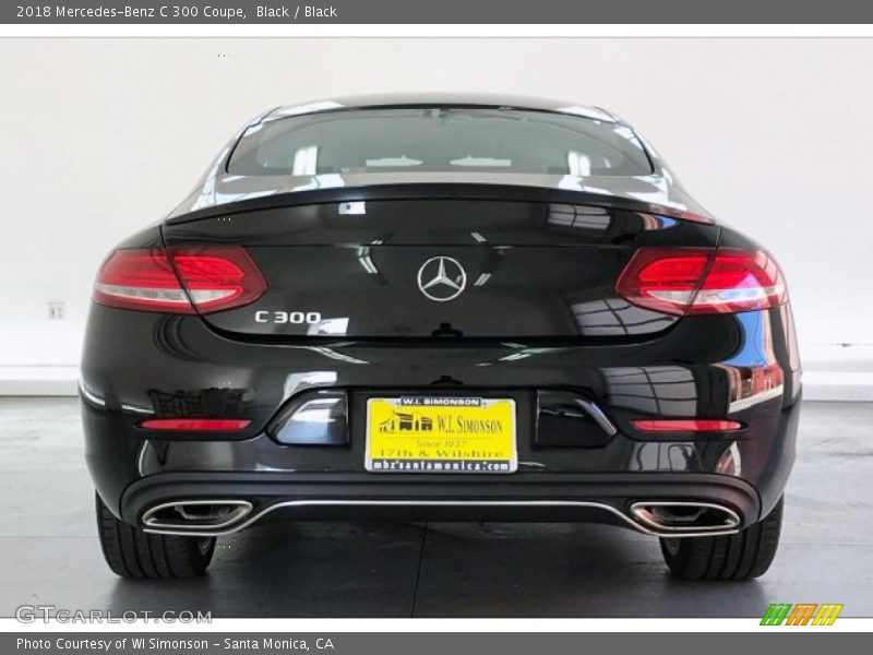 Black / Black 2018 Mercedes-Benz C 300 Coupe