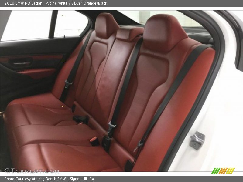 Alpine White / Sakhir Orange/Black 2018 BMW M3 Sedan