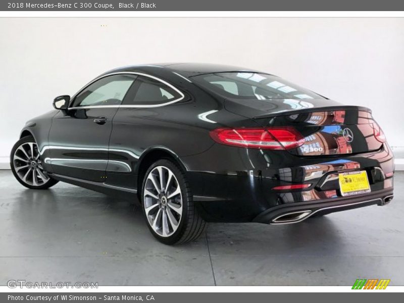 Black / Black 2018 Mercedes-Benz C 300 Coupe