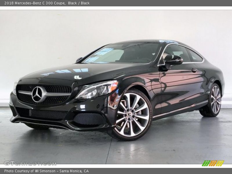 Black / Black 2018 Mercedes-Benz C 300 Coupe