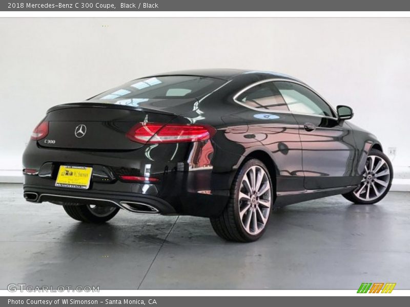 Black / Black 2018 Mercedes-Benz C 300 Coupe