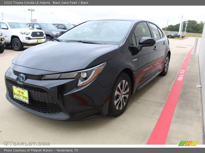 Black Sand Pearl / Black 2020 Toyota Corolla LE Hybrid