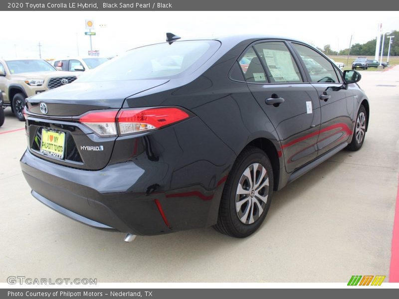 Black Sand Pearl / Black 2020 Toyota Corolla LE Hybrid