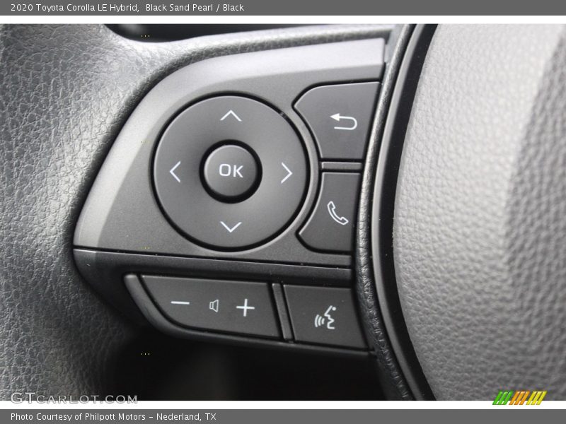 Black Sand Pearl / Black 2020 Toyota Corolla LE Hybrid