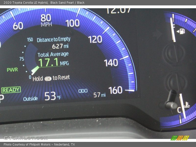 Black Sand Pearl / Black 2020 Toyota Corolla LE Hybrid