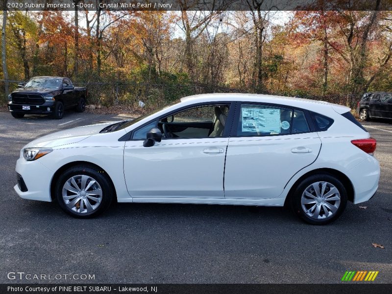 Crystal White Pearl / Ivory 2020 Subaru Impreza 5-Door