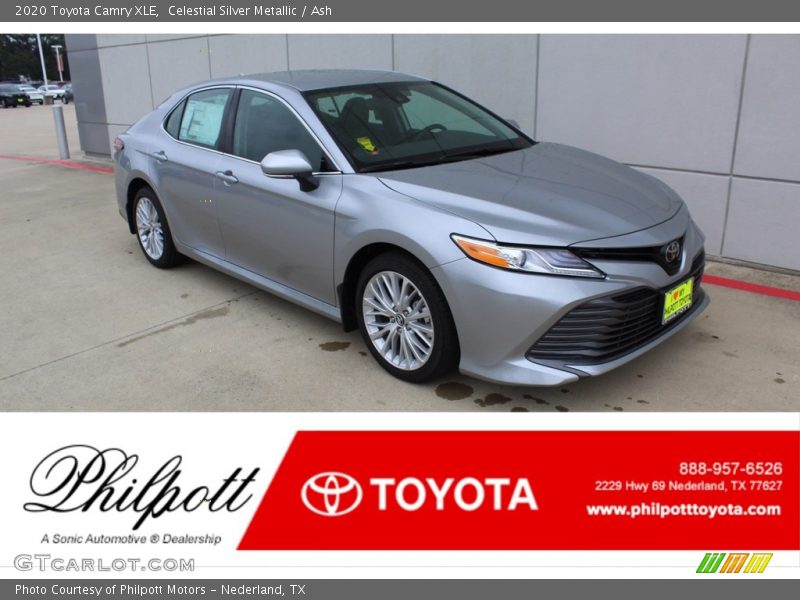 Celestial Silver Metallic / Ash 2020 Toyota Camry XLE