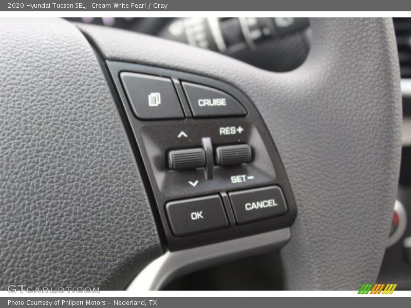 Cream White Pearl / Gray 2020 Hyundai Tucson SEL