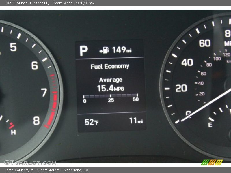 Cream White Pearl / Gray 2020 Hyundai Tucson SEL