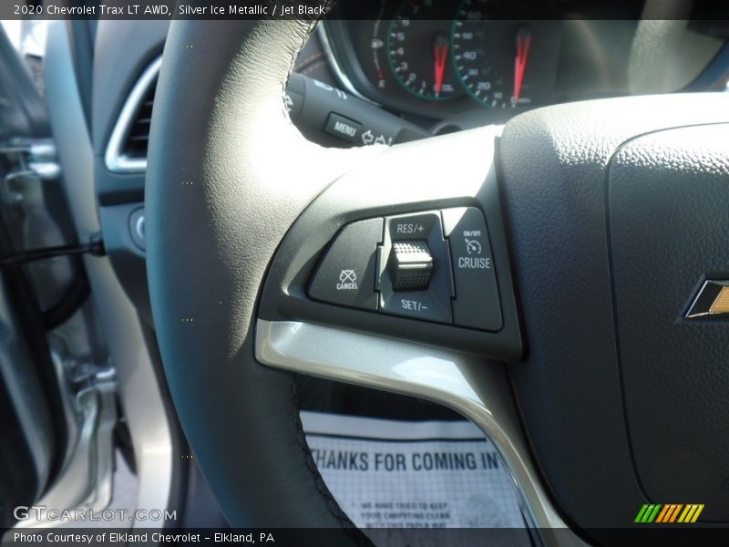 Silver Ice Metallic / Jet Black 2020 Chevrolet Trax LT AWD