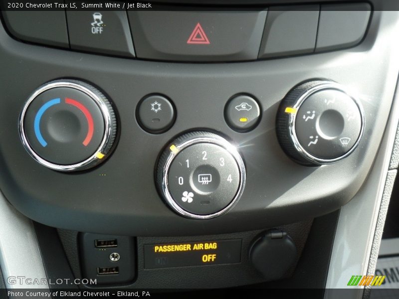 Summit White / Jet Black 2020 Chevrolet Trax LS