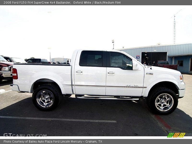 Oxford White / Black/Medium Flint 2008 Ford F150 FX4 SuperCrew 4x4 Badlander