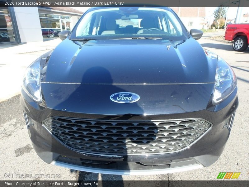 Agate Black Metallic / Dark Earth Gray 2020 Ford Escape S 4WD