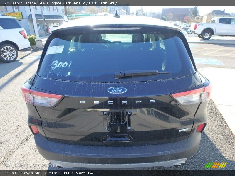 Agate Black Metallic / Dark Earth Gray 2020 Ford Escape S 4WD