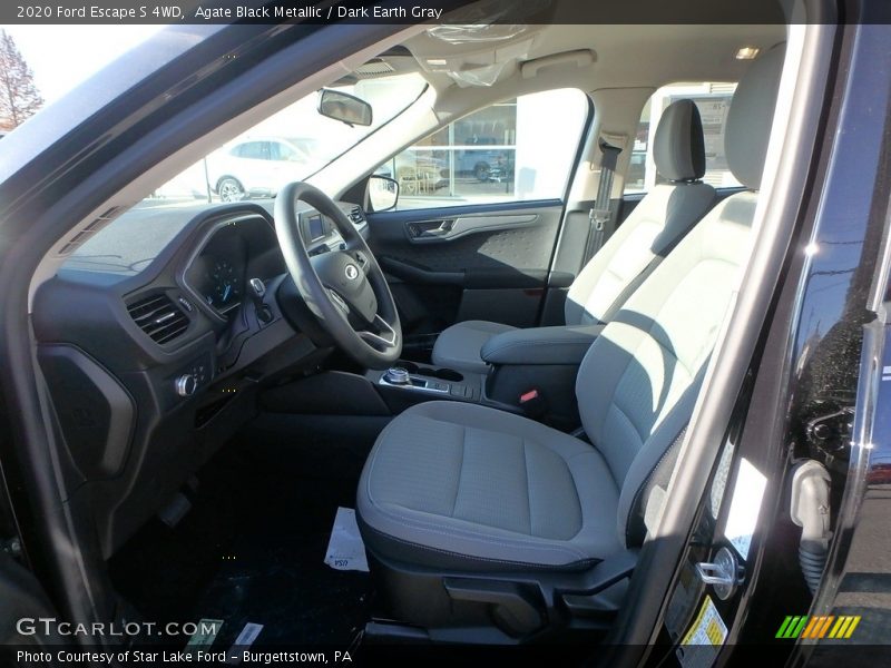 Agate Black Metallic / Dark Earth Gray 2020 Ford Escape S 4WD