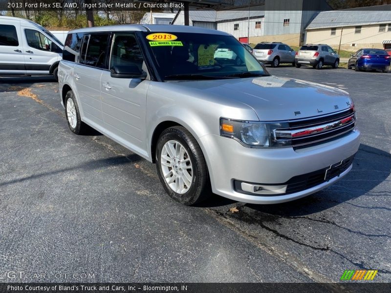 Ingot Silver Metallic / Charcoal Black 2013 Ford Flex SEL AWD