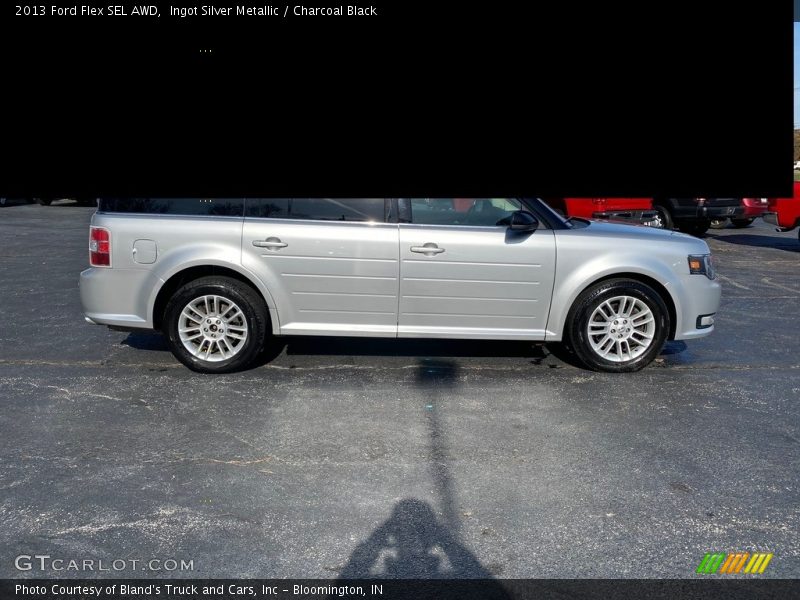 Ingot Silver Metallic / Charcoal Black 2013 Ford Flex SEL AWD