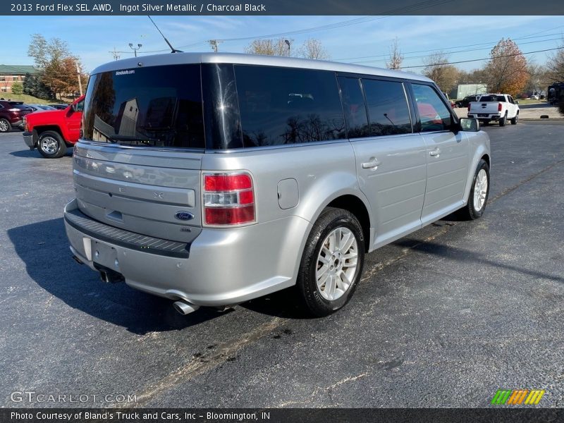 Ingot Silver Metallic / Charcoal Black 2013 Ford Flex SEL AWD