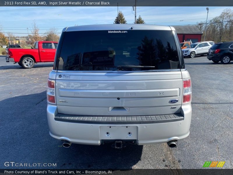 Ingot Silver Metallic / Charcoal Black 2013 Ford Flex SEL AWD