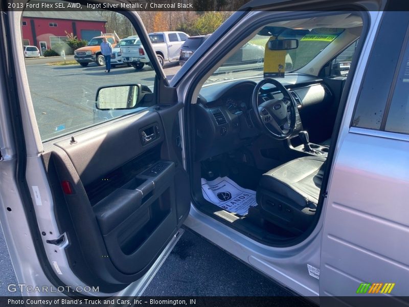 Ingot Silver Metallic / Charcoal Black 2013 Ford Flex SEL AWD