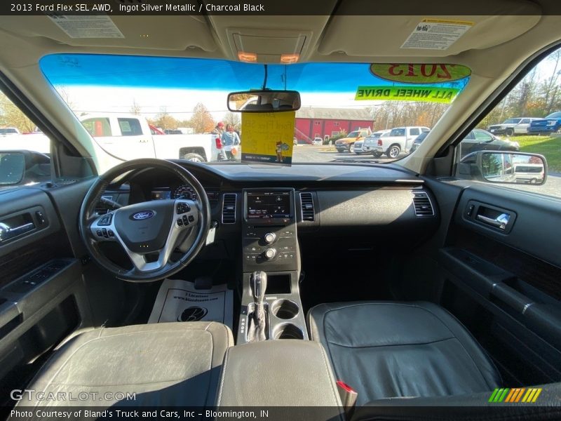 Ingot Silver Metallic / Charcoal Black 2013 Ford Flex SEL AWD