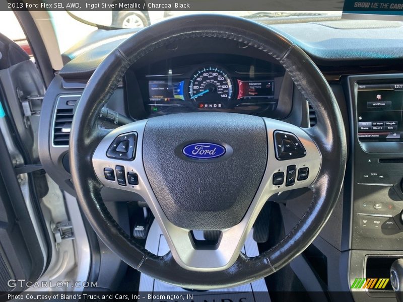 Ingot Silver Metallic / Charcoal Black 2013 Ford Flex SEL AWD