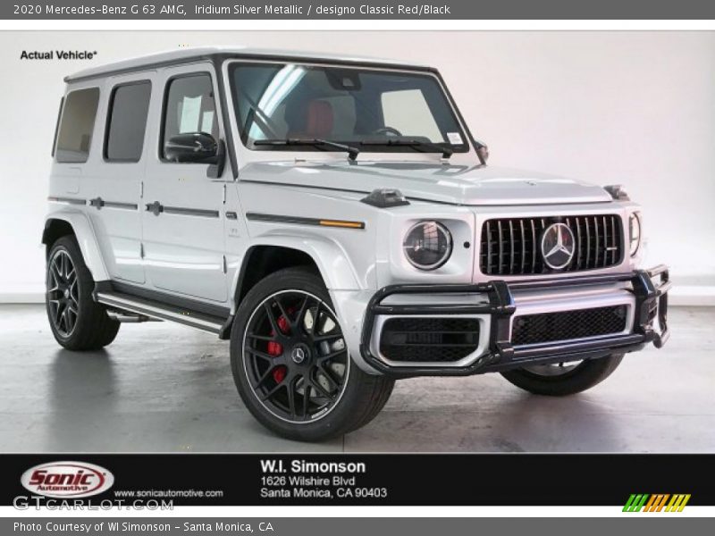 Iridium Silver Metallic / designo Classic Red/Black 2020 Mercedes-Benz G 63 AMG