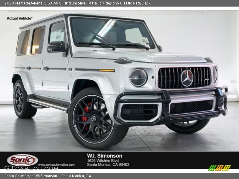 Iridium Silver Metallic / designo Classic Red/Black 2020 Mercedes-Benz G 63 AMG