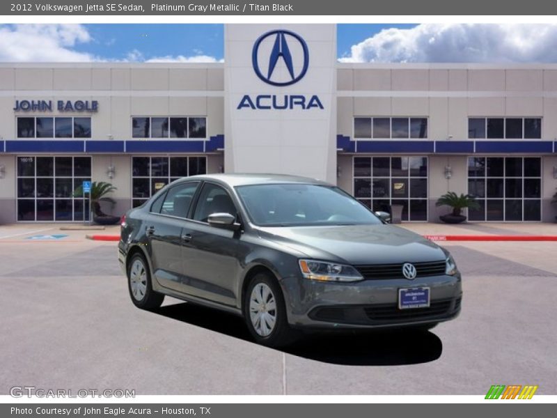 Platinum Gray Metallic / Titan Black 2012 Volkswagen Jetta SE Sedan