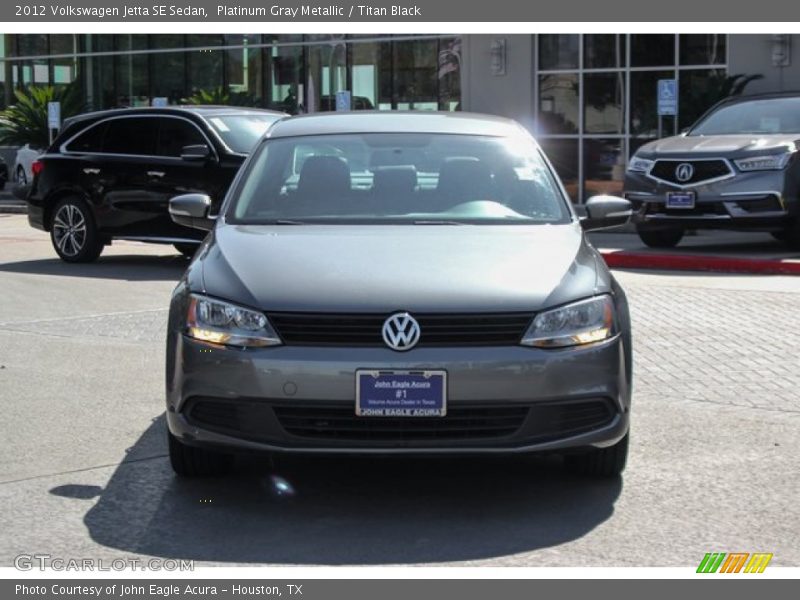 Platinum Gray Metallic / Titan Black 2012 Volkswagen Jetta SE Sedan