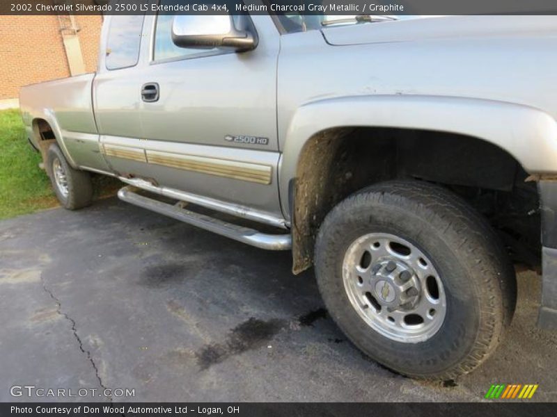 Medium Charcoal Gray Metallic / Graphite 2002 Chevrolet Silverado 2500 LS Extended Cab 4x4