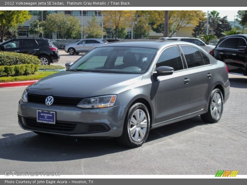 Platinum Gray Metallic / Titan Black 2012 Volkswagen Jetta SE Sedan