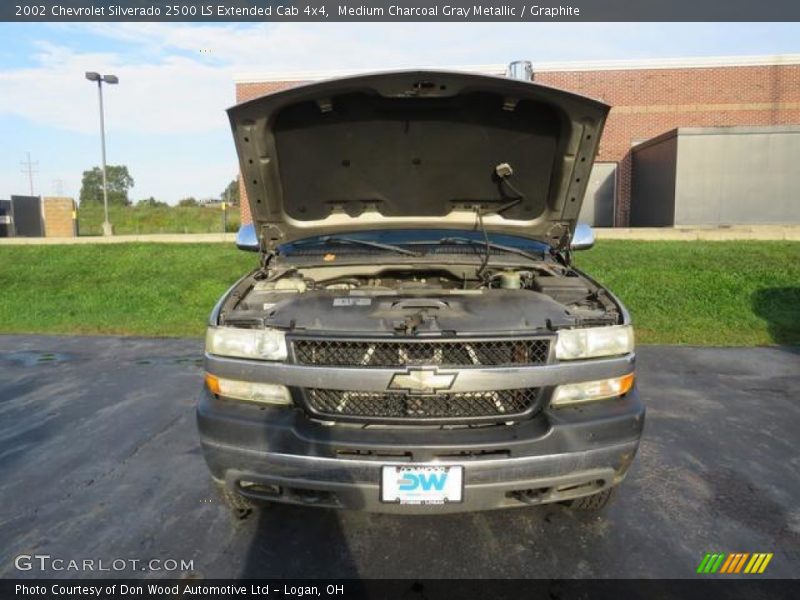 Medium Charcoal Gray Metallic / Graphite 2002 Chevrolet Silverado 2500 LS Extended Cab 4x4