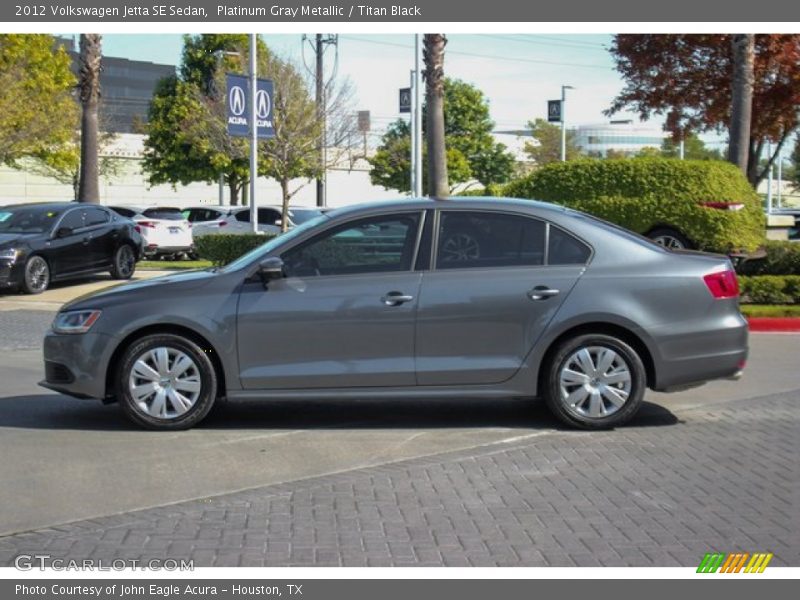 Platinum Gray Metallic / Titan Black 2012 Volkswagen Jetta SE Sedan