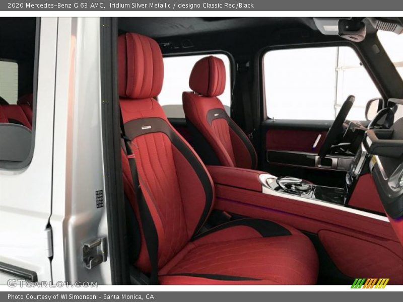 Iridium Silver Metallic / designo Classic Red/Black 2020 Mercedes-Benz G 63 AMG
