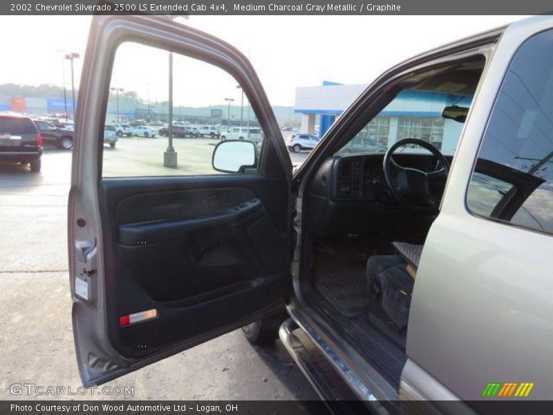 Medium Charcoal Gray Metallic / Graphite 2002 Chevrolet Silverado 2500 LS Extended Cab 4x4