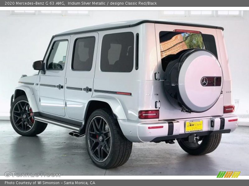 Iridium Silver Metallic / designo Classic Red/Black 2020 Mercedes-Benz G 63 AMG