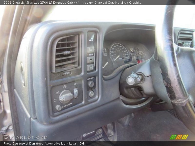 Medium Charcoal Gray Metallic / Graphite 2002 Chevrolet Silverado 2500 LS Extended Cab 4x4