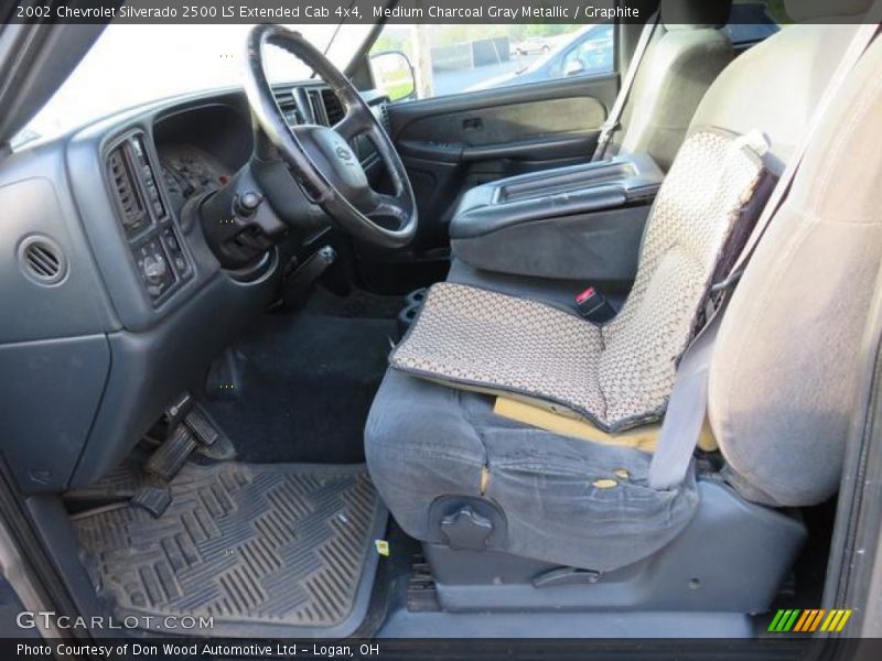 Medium Charcoal Gray Metallic / Graphite 2002 Chevrolet Silverado 2500 LS Extended Cab 4x4