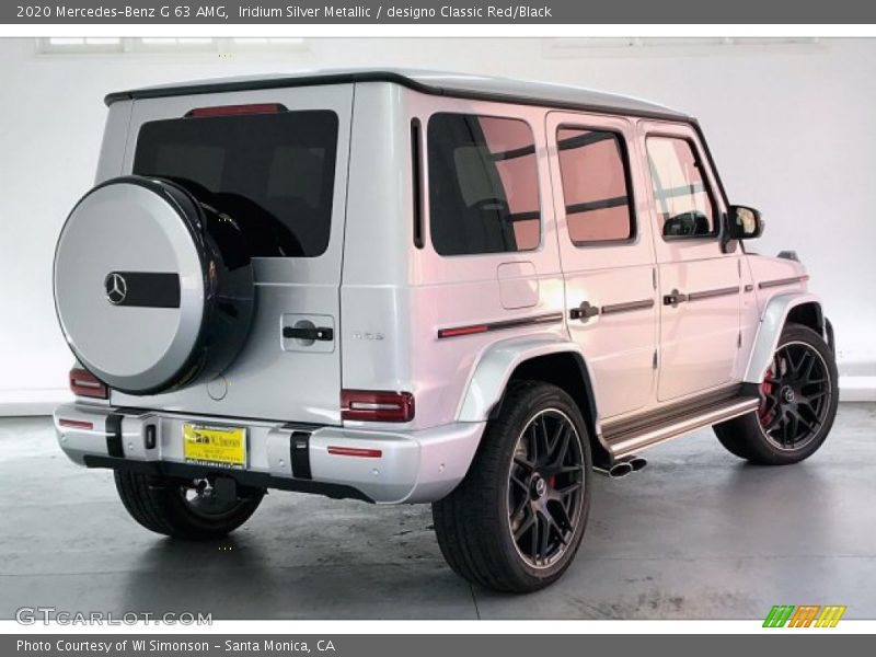 Iridium Silver Metallic / designo Classic Red/Black 2020 Mercedes-Benz G 63 AMG