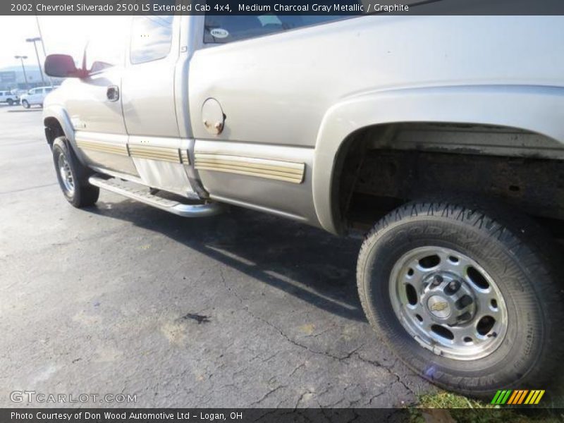Medium Charcoal Gray Metallic / Graphite 2002 Chevrolet Silverado 2500 LS Extended Cab 4x4
