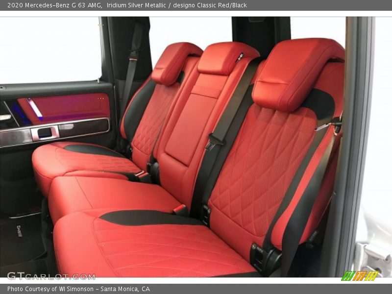 Rear Seat of 2020 G 63 AMG