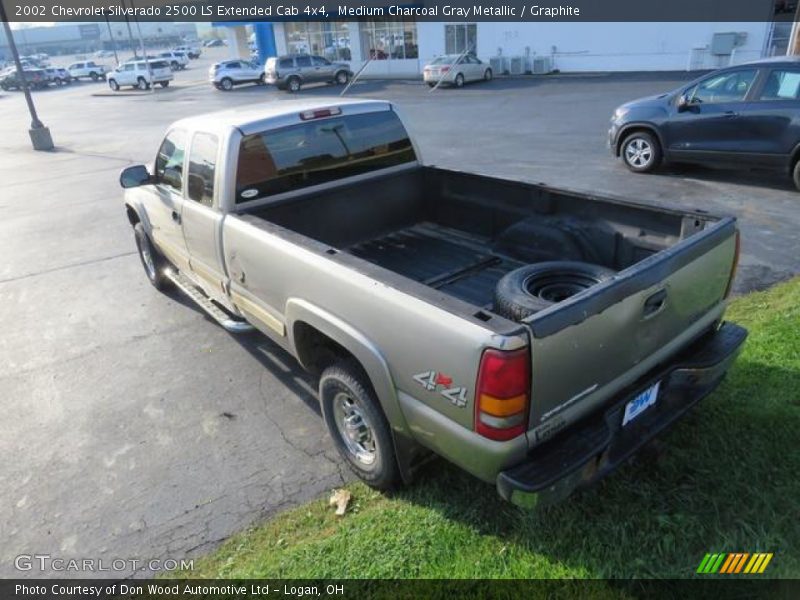 Medium Charcoal Gray Metallic / Graphite 2002 Chevrolet Silverado 2500 LS Extended Cab 4x4